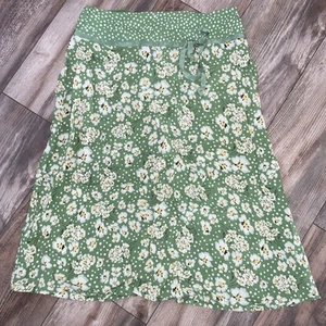 Maxi gonna donna vintage April Cornell taglia small verde floreale zip - Foto 1 di 7