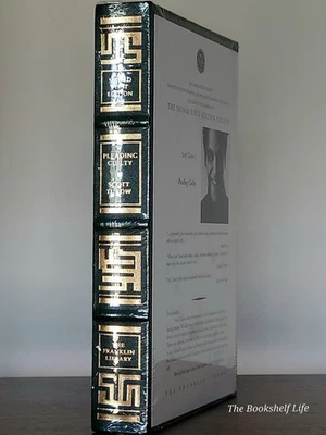 Franklin Library Pleading Guilty SEALED🔥 Scott Turow Leather Signed 1st Edition Foto 1 de 4