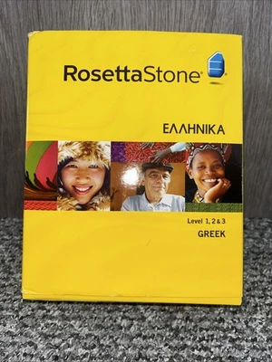 Rosetta Stone  V3 GREEK Level 1,2,3  Set for PC, Mac - NO HEADPHONES - Image 1 of 4