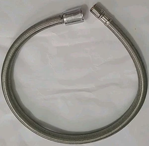 60cm Kitchen Faucet Braided Pull out Pull Down Replacement Hose Silver New - Picture 1 of 4
