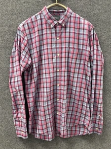 Bonobos Herren Gr. XL Slim Fit Hemd mit Knopfleiste rosa grau kariert kariert - Bild 1 von 8