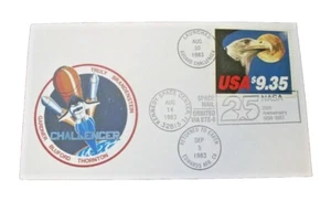 ERSTTAGSBRIEF NASA Space Mail 1983 Challenger Fleetwood Edwards Kennedy 25th - Bild 1 von 7