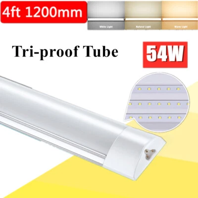 TANBRO LED Ceiling Strip Light Slimline Fittings 4ft Daylight 6500K Batten Wall Light