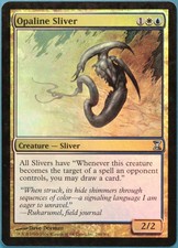 Opaline Sliver FOIL Time Spiral PLD White Blue Uncommon CARD (228606) ABUGames