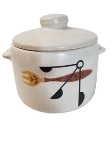 Mid Century West Bend Bean Pot with Lid Pottery USA Vintage MCM 1530 - Picture 1 of 8