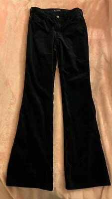 ARMANI JEANS velvet trousers women's black Size 28 - Image 1 of 4
