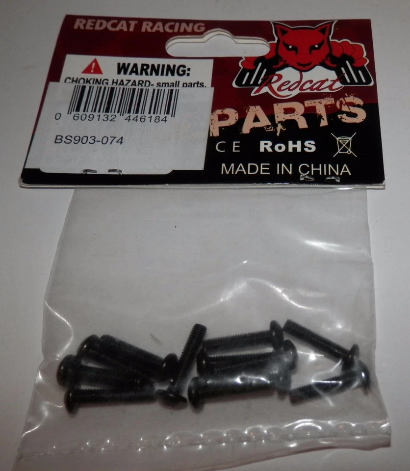 Redcat Racing Button Head Cross Screws 3x14mm #BS903-074 NIP - Image 1 of 1