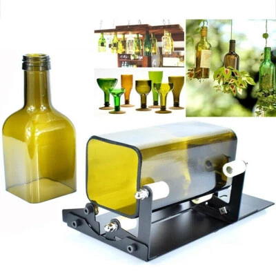 Glass Bottle Cutter Kit Adjustable Sizes 5 Wheels Round Glassbottle Cutting Tool - Image 1 of 4