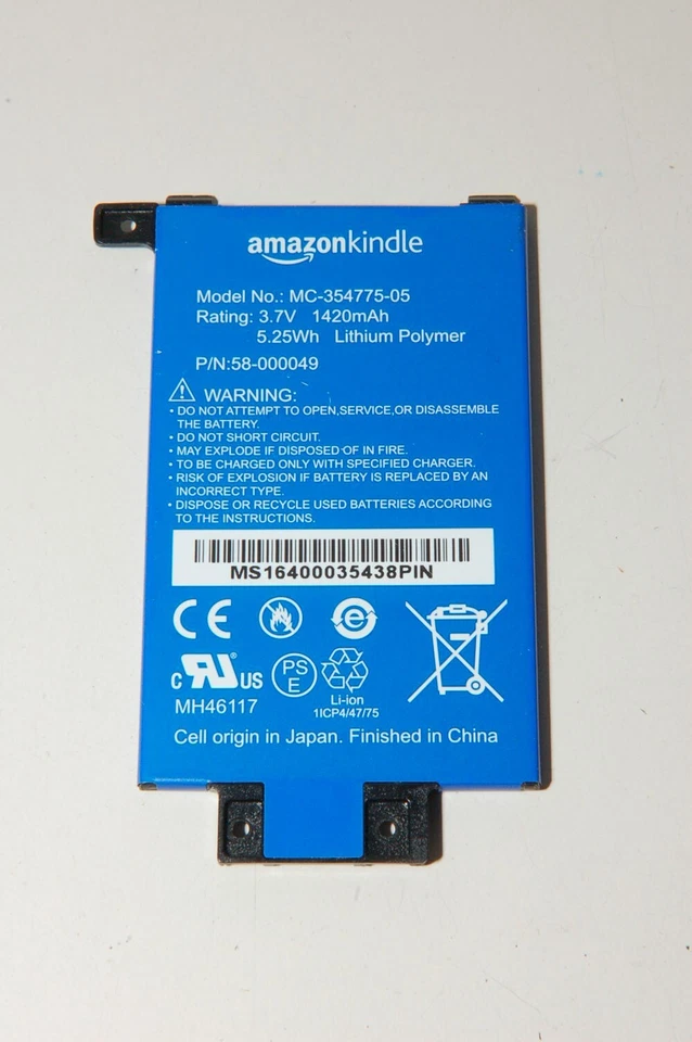 Bateria OEM Para Amazon Kindle Paperwhite 6ª, 7ª Geração (DP75SDI) - MC-354775-05 - Imagem 1 de 1