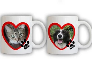 Personalised Dog or Cat Coffee Mug Photo Gift - Customisable photo and name - Picture 1 of 3