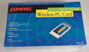 Compaq WL100 11 Mbps Wireless LAN PC Card - 40 Bit Vintage 1999 New Sealed - Afbeelding 1 van 6