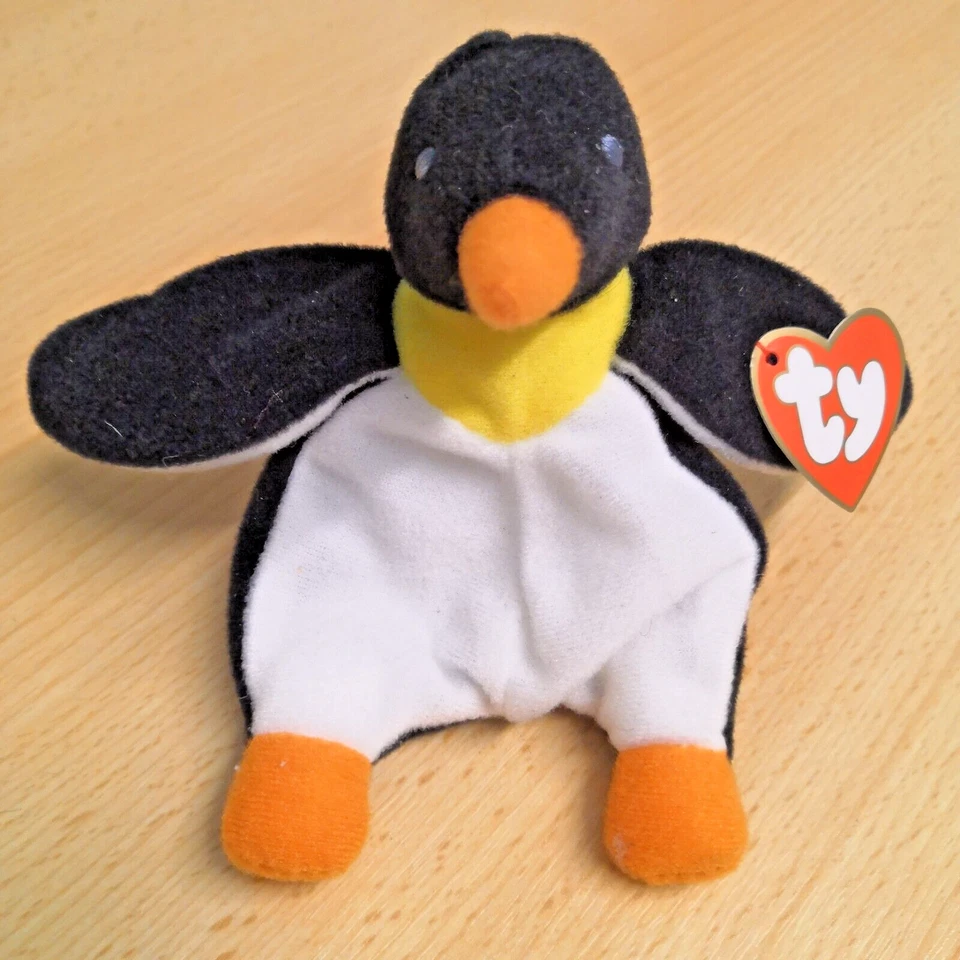 ORIGINAL TY TEENIE BEANIE BABIES MC DONALDS WADDLE DER PINGUIN PLÜSCHTIER - Bild 1 von 1