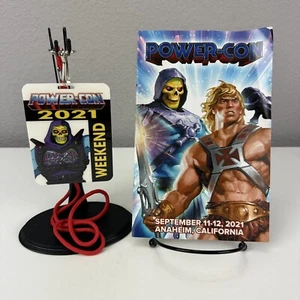 Pase de fin de semana Masters of the Universe Power Con 2021 y libro de horarios MOTU RARO - Imagen 1 de 4