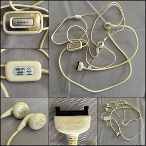 CUFFIE AURICOLARI HAEDSET ORIGINALI NOKIA MODELLO HS-31 STEREO - Zdjęcie 1 z 9
