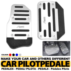Cubierta universal de almohadilla de pedal acelerador automático antideslizante de aluminio 2 piezas - Imagen 1 de 12