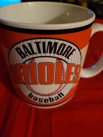Russ Baltimore Orioles Coffee Cup Mug MLB Baseball Orange Black Cover