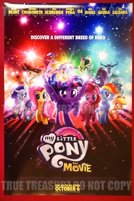 My Little Pony The Movie Animated Horse Pony Movie Poster 24X36 NEW MLP1