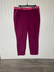 Lady Hagen Golf Pants Women's 8 Maroon/Pink Ankle Length Athleisure Sports - Picture 1 of 6