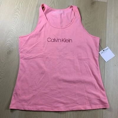 Camiseta sin mangas para mujer CALVIN KLEIN ropa de dormir talla L rosa Foto 1 de 4