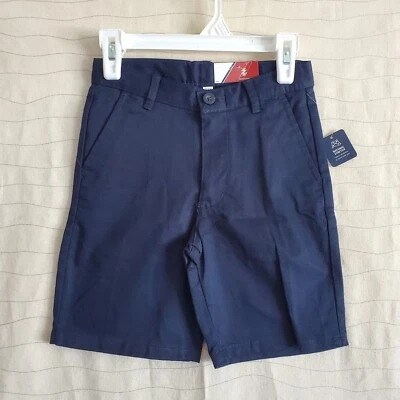Pantalones Cortos Izod Juveniles Azul Marino Natural Elastizados Frente Plano Talla 7 Regular NUEVO  Foto 1 de 4