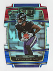 2021 Panini Select #78 Tylan Wallace Red and Blue Prizm Die Cut