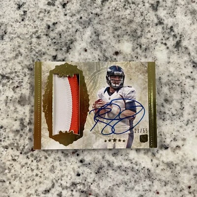 2012 TOPPS FIVE STAR BROCK OSWEILER RC AUTO 3 COLOR PATCH 23/55 Broncos  - Image 1 of 2