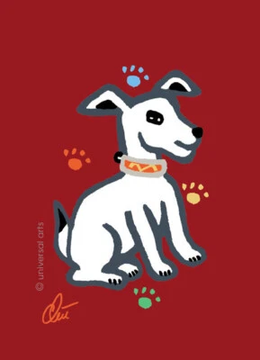 JACQUELINE DITT - Samy's Dog Art Ess R.F. ltd.sign.Druck Grafik ger.13x18cm Hund - Bild 1 von 3