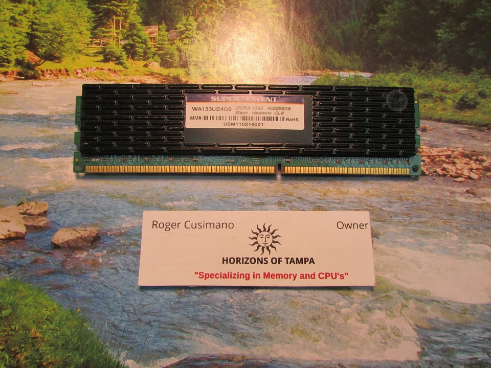 Super Talent DDR3-1333 4 GB DIMM 1333 MHz DDR3 SDRAM Memory WA133UB4G9 - SINGLE - Image 1 of 1