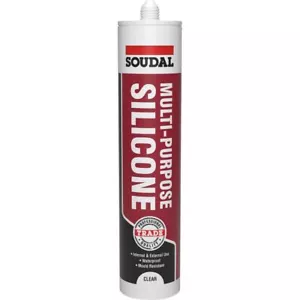 Soudal - Multi Purpose Sealing Silicone - 270ml Clear - Picture 1 of 1
