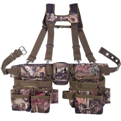 Bucket Boss Mossy Oak Camouflage Mullet Buster Suspension Tool Belt Rig  - Image 1 of 2