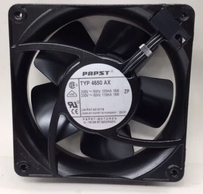 Papst 4650 AX Axial Fan 5 Blade 38mm X 119mm X 119mm Ebm papst - Image 1 of 4