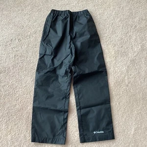 COLUMBIA KIDS WIND PANTS, 8, STRETCH WAIST, NYLON, ONE POCKET, VERY GOOD - Picture 1 of 3