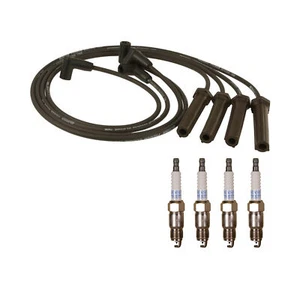 Denso Wire Set 7mm & 4 Platinum TT Spark Plugs Gap 0.040 Kit For GMC 2.2 L4 - Picture 1 of 1