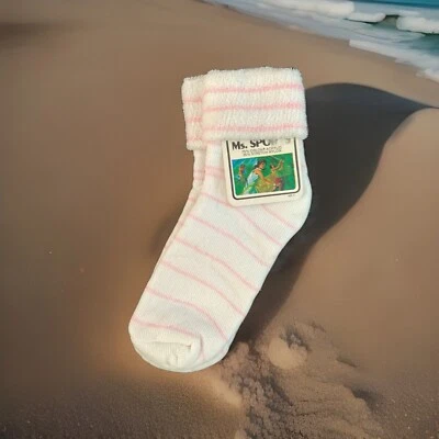 Vintage Ms Sport Terry Cloth Hanes Ankle Socks 75% Orlon - Image 1 of 2