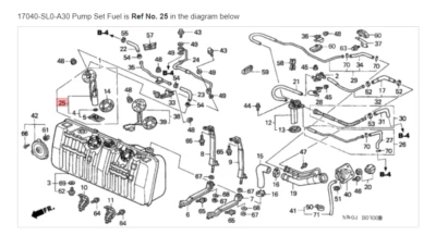 Juego de bombas para tanque de combustible Honda Acura genuino OEM NSX ☆ 17040-SL0-A30 ☆  Foto 1 de 4