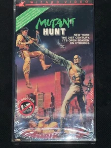 RARE MUTANT HUNT 1987 BETA BETAMAX NOT VHS HORROR CULT WIZARD VIDEO CUTBOX - Imagen 1 de 8