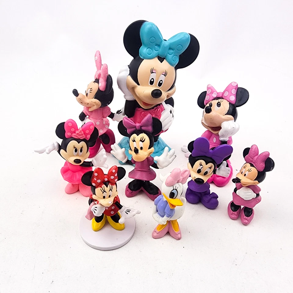 Lote mixto de 8 figuras de pato margarita de Minnie Mouse de Disney Foto 1 de 4