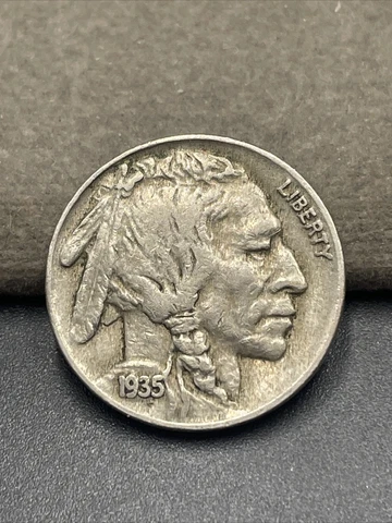 1935-P Buffalo Nickel Full Horn US Coin K70 Cover