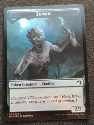 Zombie / Beast Token - Foil - MID - MTG - NM - EN - 005/008 - Image 1 of 2
