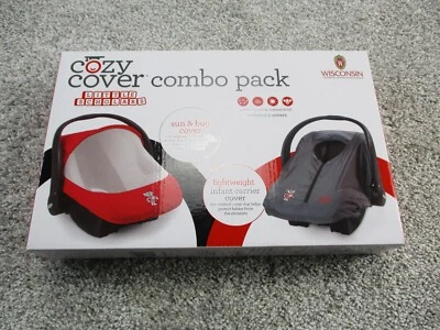 Wisconsin Badgers Car Seat Covers Little Scholar Tailgate Outdoors COZY COVERS - Image 1 of 4