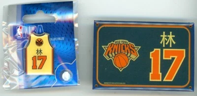Jeremy Lin NBA Pin or Magnet Choice New York Knicks NY N.Y. Linsanity Aminco