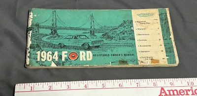 1964 年福特定制 500 + 其他车主手册 1963 年 11 月 2 日打印 — 第 1/4 张图片