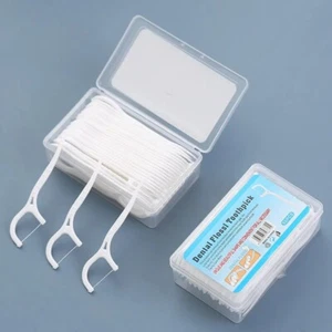 100pcs Dental Floss Picks Toothpicks Teeth Stick Interdental Brush Oral Care - Picture 1 of 7
