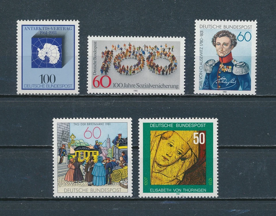 Germany     1361-5 MNH, Single Issues from 1981 - Image 1 of 1