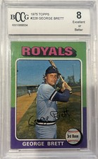 1975 Topps #228 George Brett BCCG 8