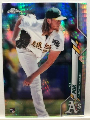 2020 TOPPS CHROME A.J. PUK ROOKIE PRIZM REFRACTOR #116 ATHLETICS 224 - Image 1 of 2