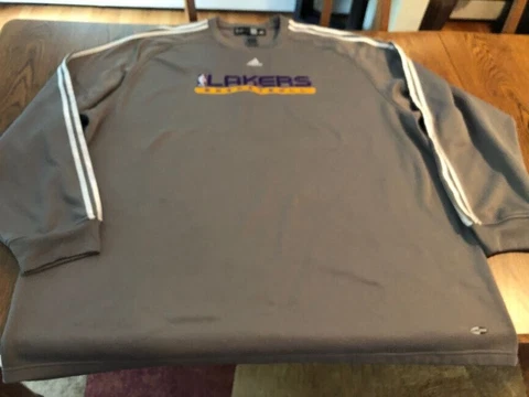 ADIDAS NBA Fusion Lakers Basketball Pullover Sweatshirt Size 4XLT Cover