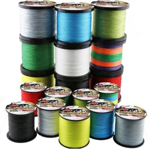 Multifilament Fishing Line PE Braided Wire Line 500m 4 Strands Line Fishing New - Picture 1 of 15
