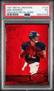 ERIK KRAMER 1997 PRECIOUS METAL GEMS CARD #123 PSA 5 EXCELLENT 58/150 SKYBOX - Picture 1 of 2