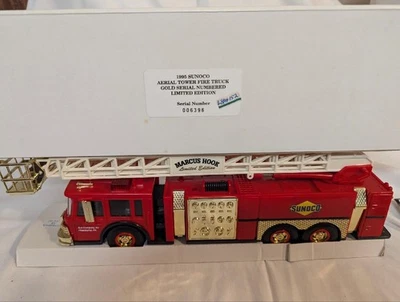 1995 Sunoco Fire Truck Gold Serial Numbered Limited Ed (BROKEN MIRROR) - Image 1 of 4